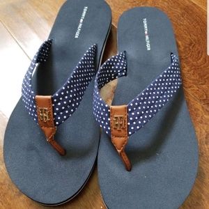 Tommy Hilfiger Polka Dot Flip Flops